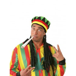 Bonnet rasta avec dreadlocks