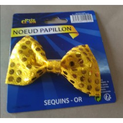 Noeud papillon sequins or
