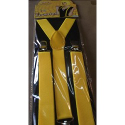 Bretelles de pantalon jaunes