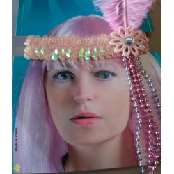 Bandeau Charleston rose