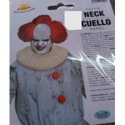 Tour de cou clown blanc