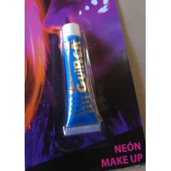 Maquillage néon bleu