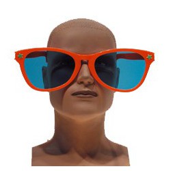 Lunettes géantes oranges