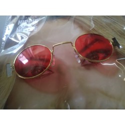 Lunettes ronde teintée orange