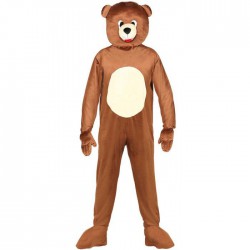 Combinaison mascotte ours brun