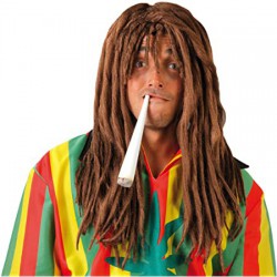Perruque rasta roux