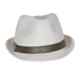 Chapeau blanc borsalino...