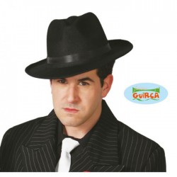 Chapeau gangster noir
