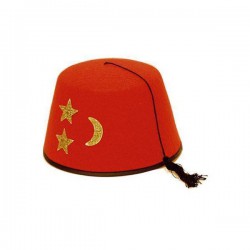 Chapeau fez rouge
