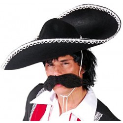 Sombrero mexicain noir