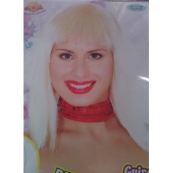 Perruque blonde platine